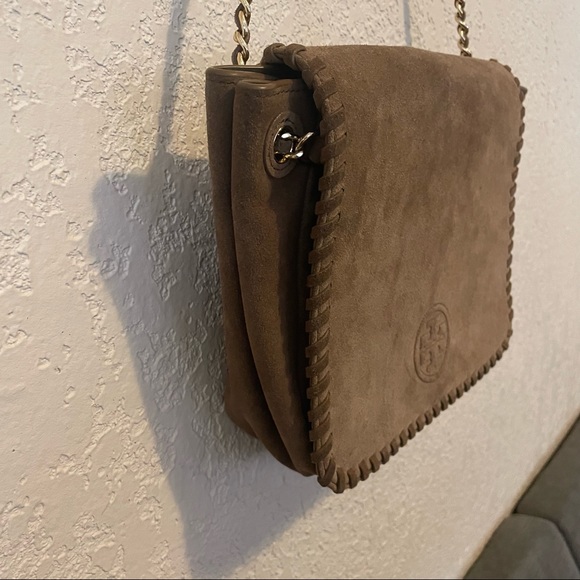 Tory Burch Tan Suede Crossbody Bag - Picture 13 of 16